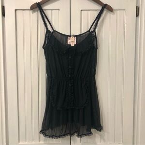 NWT Victoria’s Secret - Sexy Little Things - Black Sheer Nighty